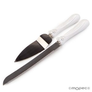 Juego de cuchillo/pala tarta corazones