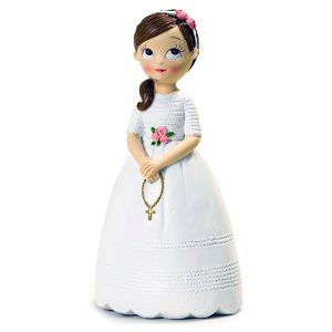 Figura niña Comunión con rosario