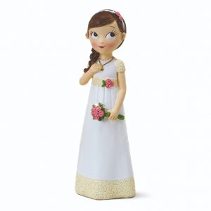 Figura niña comunión vestido romántico