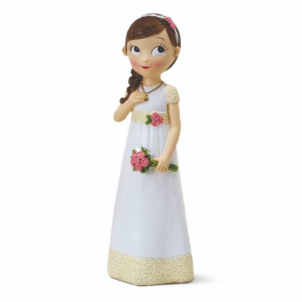 Figura niña comunión vestido romántico